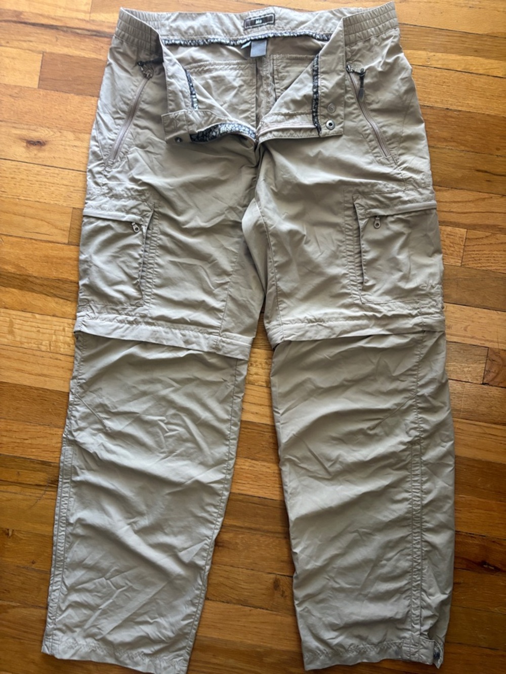 REI Lightweight Sahara Convertible Cargo Pants Tan 10 petite